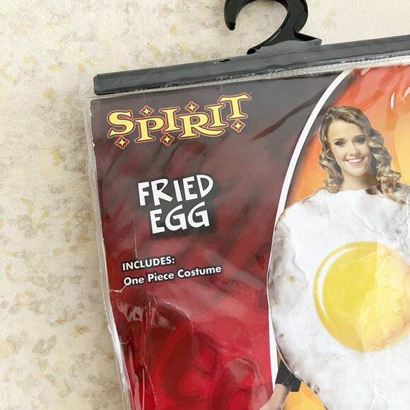 Fried Egg Costume Adult OS Halloween Party One Size Fits Most Food Breakfast - Picture 5 of 10
